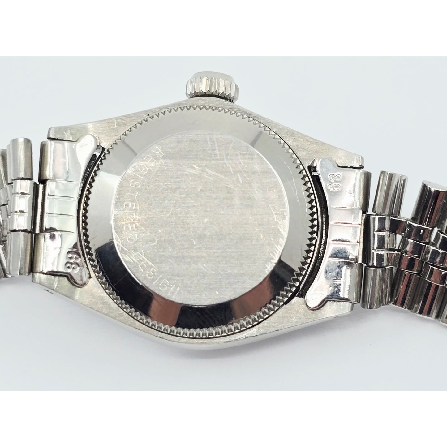 Rolex Lady Date 6516 Datejust Dial Black Tritium Jubilee 24mm Vintage Watch