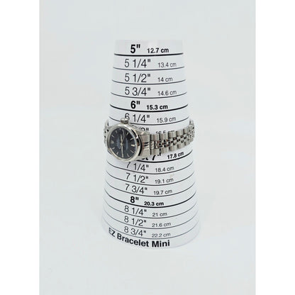Rolex Lady Date 6516 Datejust Dial Black Tritium Jubilee 24mm Vintage Watch