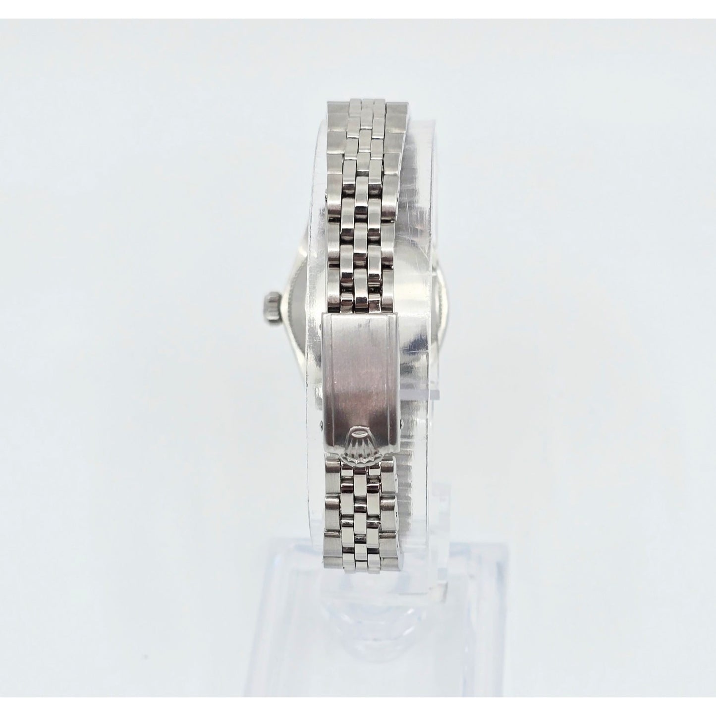 Rolex Lady Date 6516 Datejust Dial Black Tritium Jubilee 24mm Vintage Watch