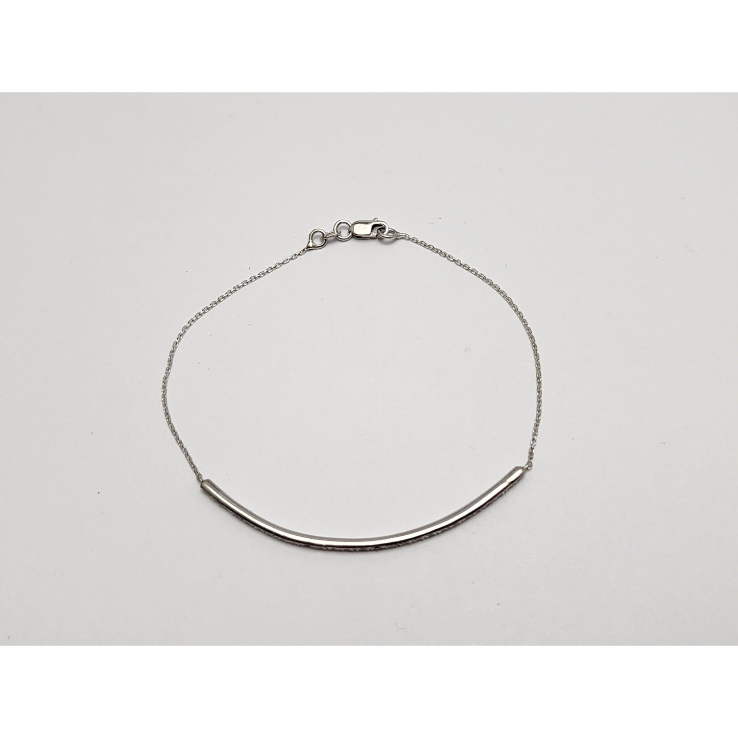 14K White Gold Diamond Link Bracelet