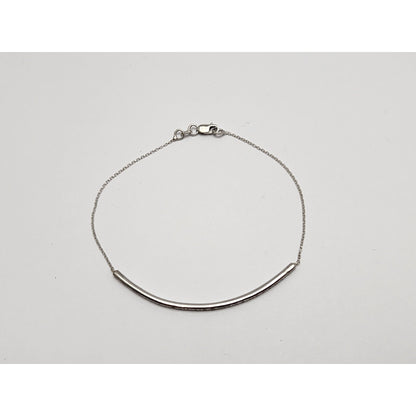 14K White Gold Diamond Link Bracelet