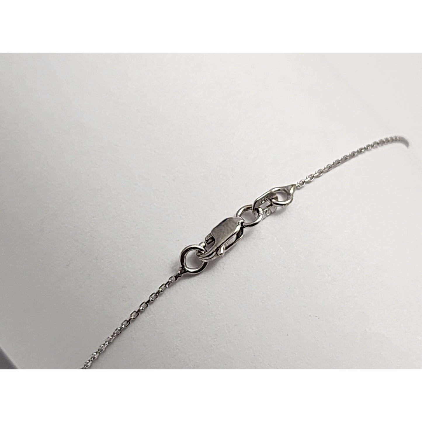 14K White Gold Diamond Link Bracelet