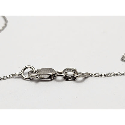 14K White Gold Diamond Link Bracelet