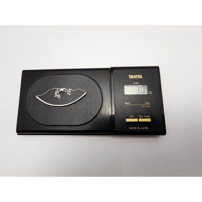 14K White Gold Diamond Link Bracelet