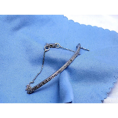 14K White Gold Diamond Link Bracelet