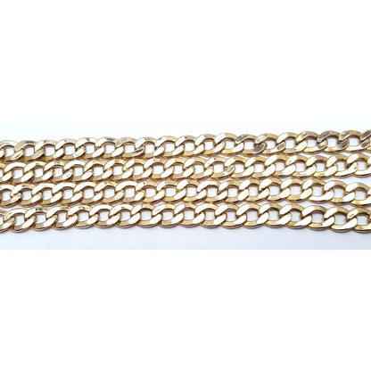 14K Yellow Gold Cuban Link Chain Necklace