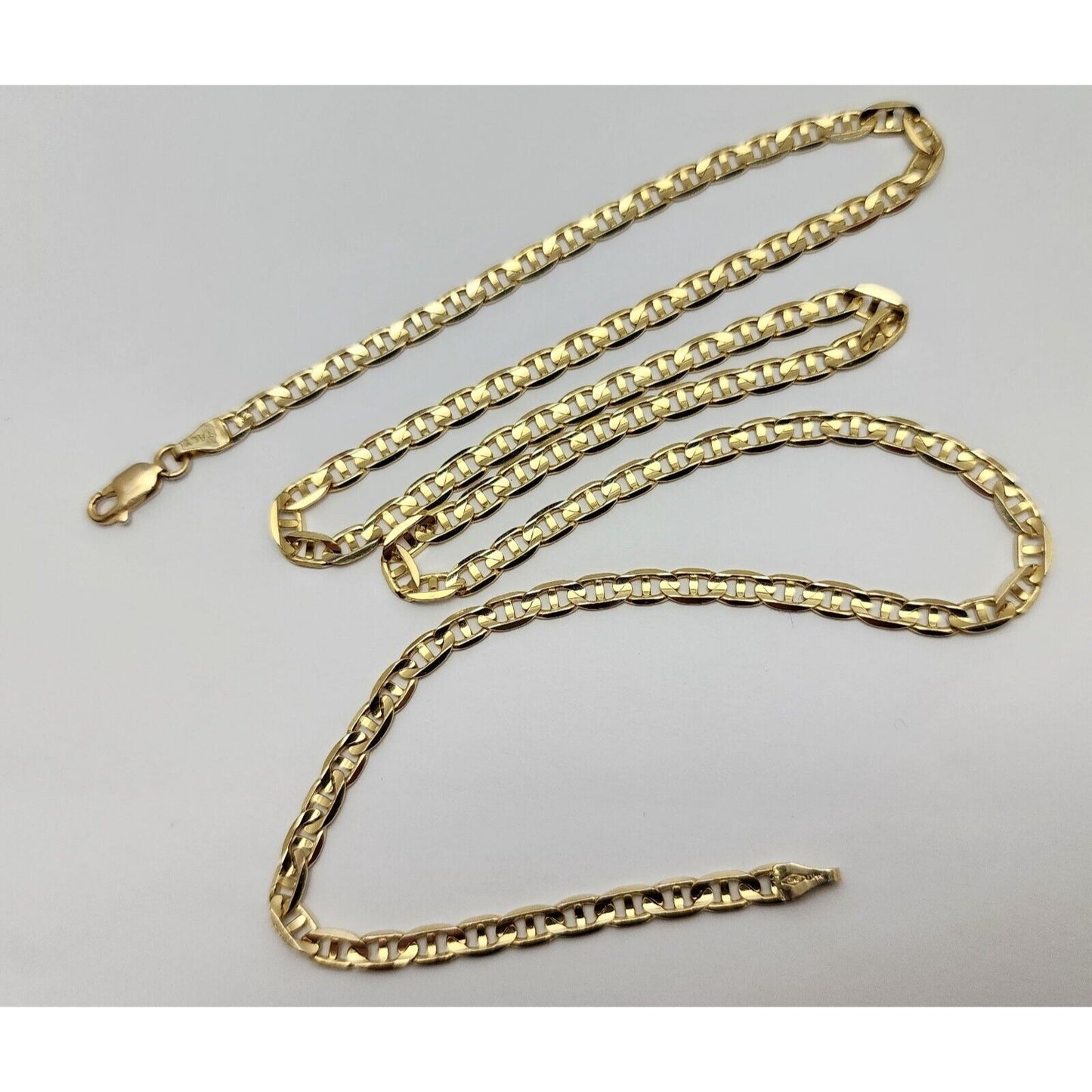 14K Yellow Gold Mariner Link Chain Necklace