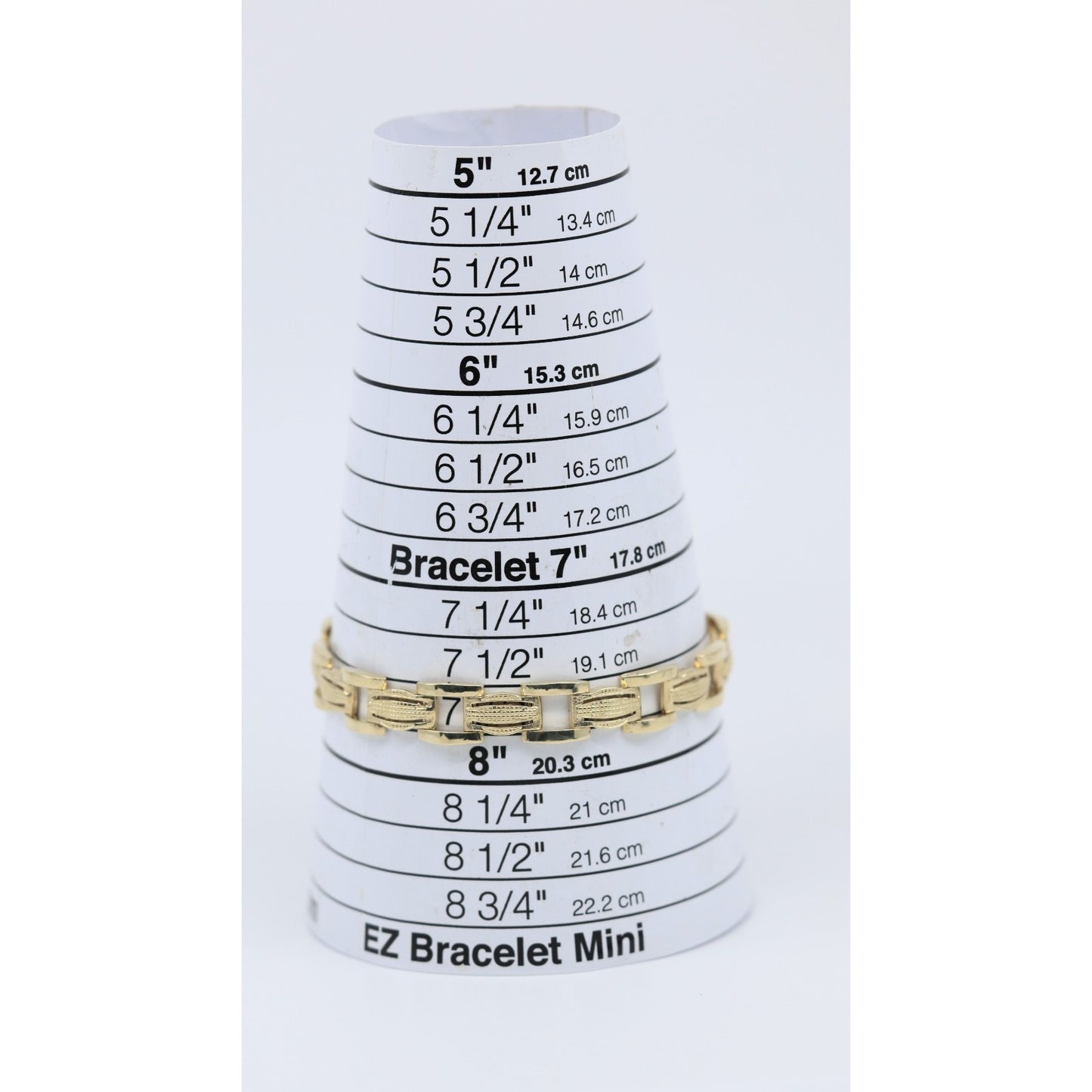 14K Yellow Gold Custom Wide Link Bracelet