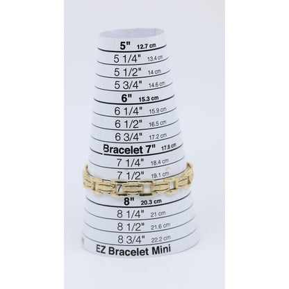 14K Yellow Gold Custom Wide Link Bracelet