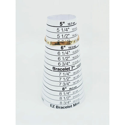 14K Tri Tone Gold Figaro Link ID Bracelet