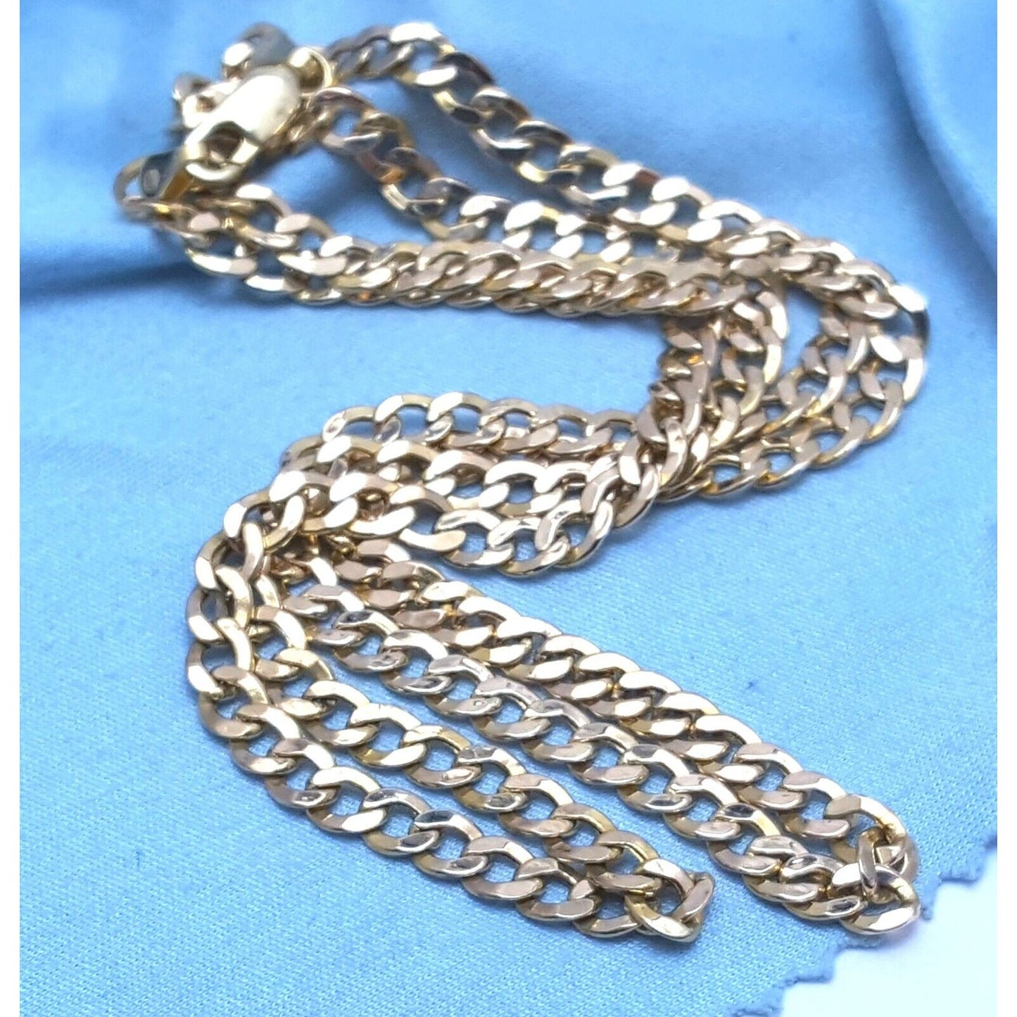 14K Yellow Gold Cuban Link Chain Necklace