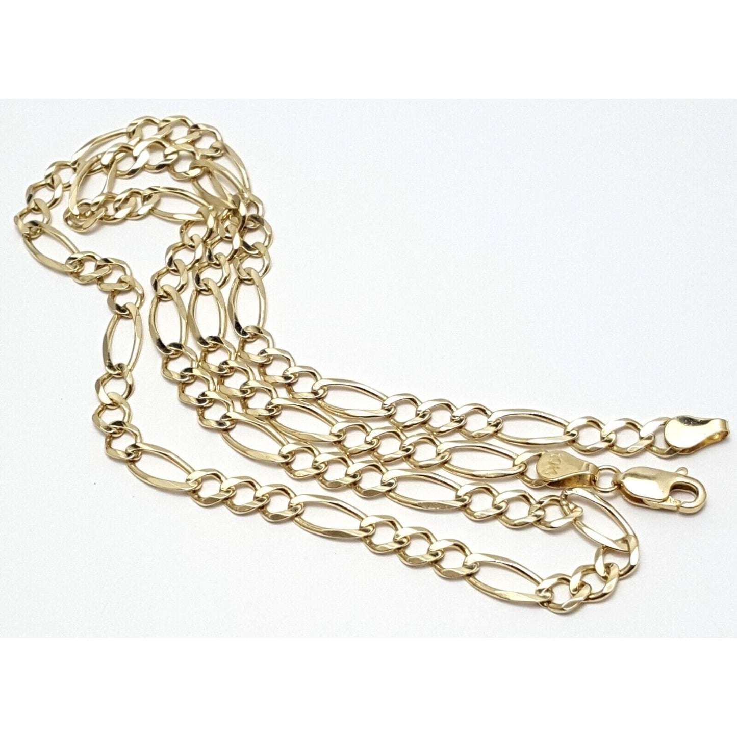 10K Yellow Gold Figaro Link Chain Necklace