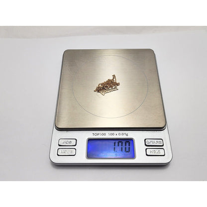 14K Yellow Gold Resizable Link Chain Necklace with Initial "Honey" Charm Pendant