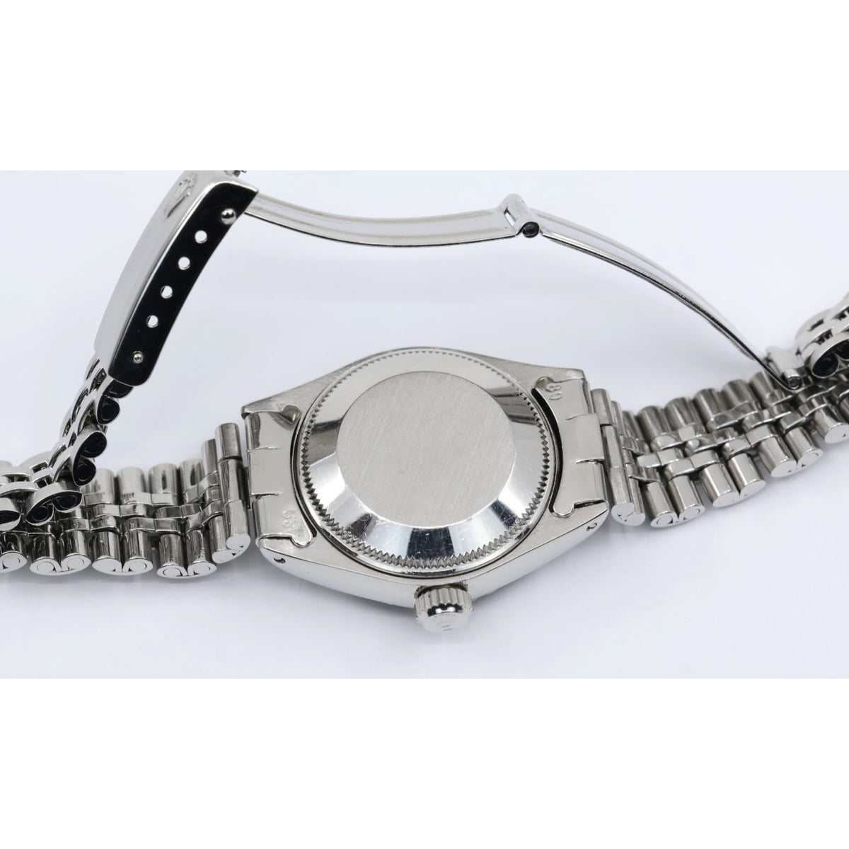 Vintage Rolex Oyster Perpetual Date 6924 Ladies 26mm Silver Dial Jubilee Watch