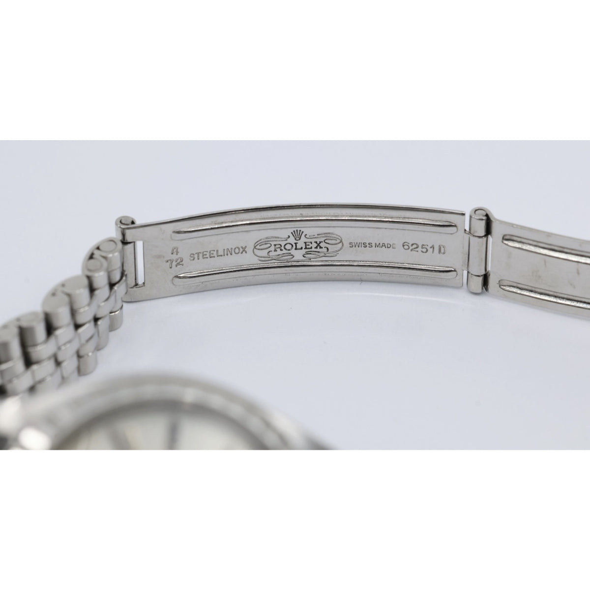 Vintage Rolex Oyster Perpetual Date 6924 Ladies 26mm Silver Dial Jubilee Watch