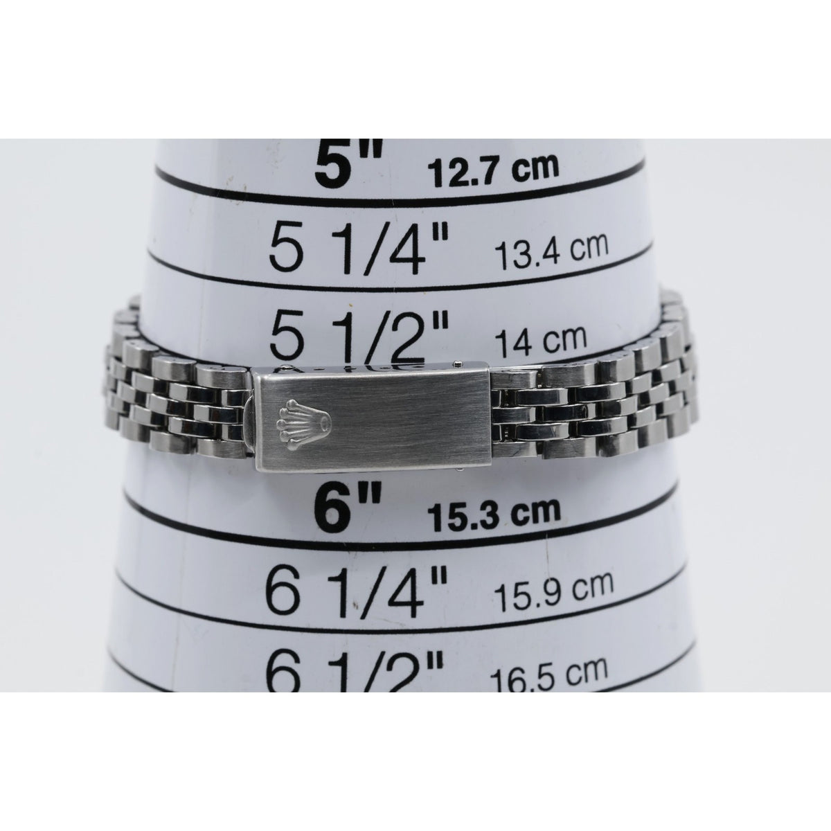 Vintage Rolex Oyster Perpetual Date 6924 Ladies 26mm Silver Dial Jubilee Watch