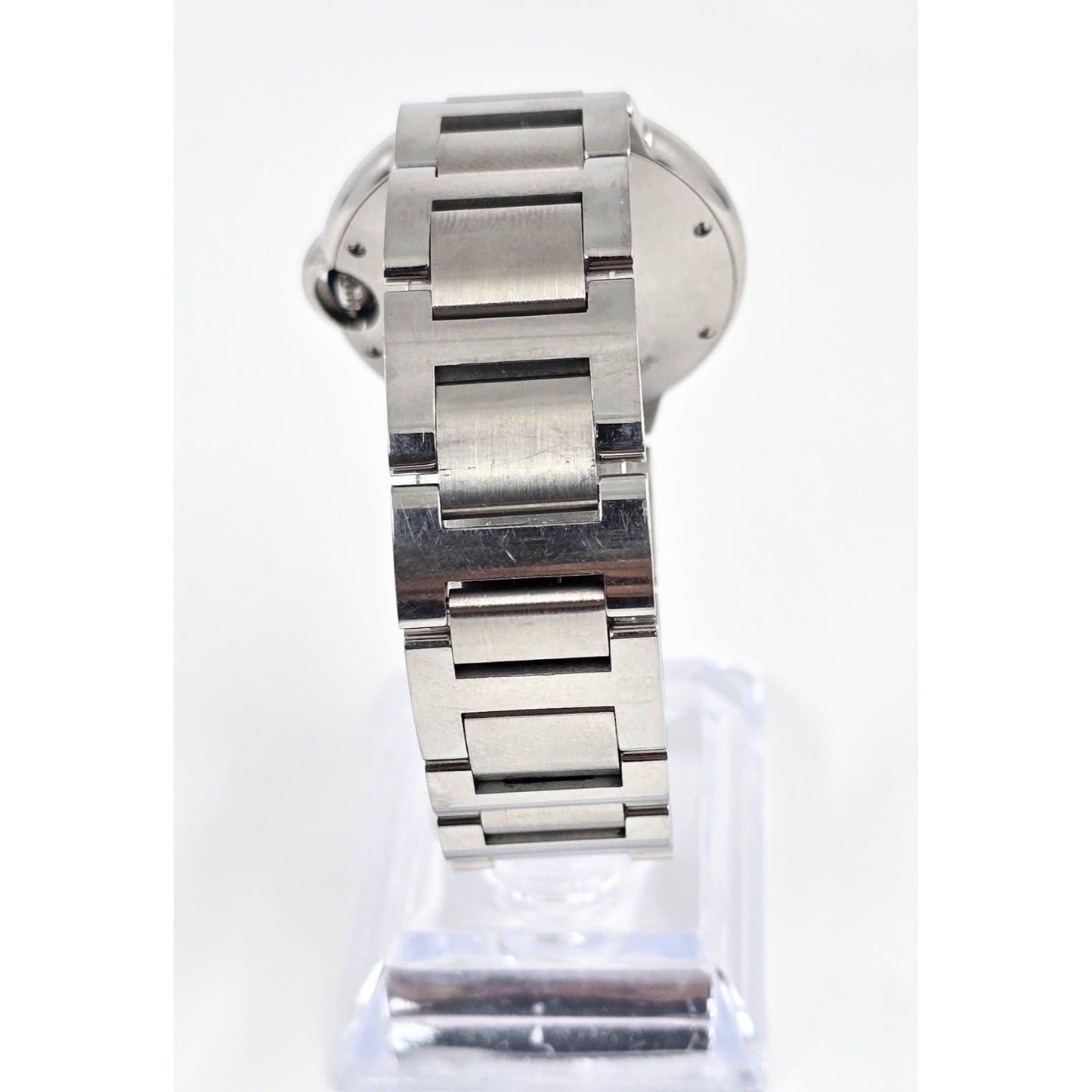 Cartier Ballon Bleu Roman Numeral 36mm Quartz Stainless Steel Wrist Watch 3005