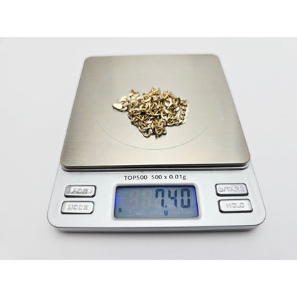 10K Two Tone Gold Diamond Cut Cuban Link Chain Necklace