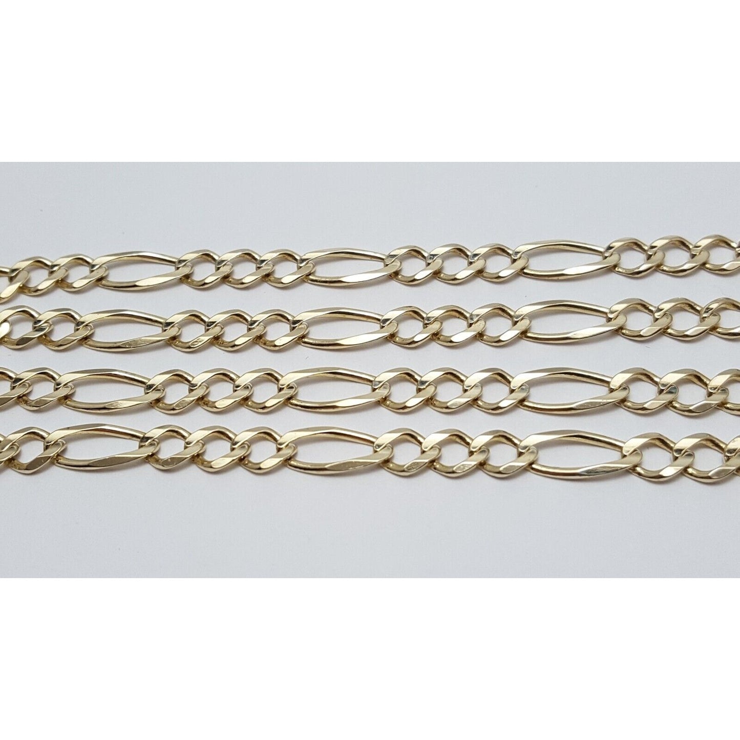 10K Yellow Gold Figaro Link Chain Necklace