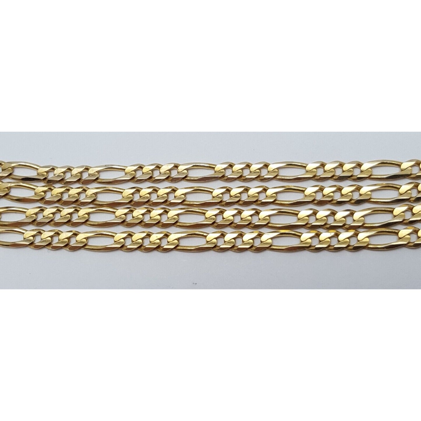 14K Yellow Gold Figaro Link Chain Necklace