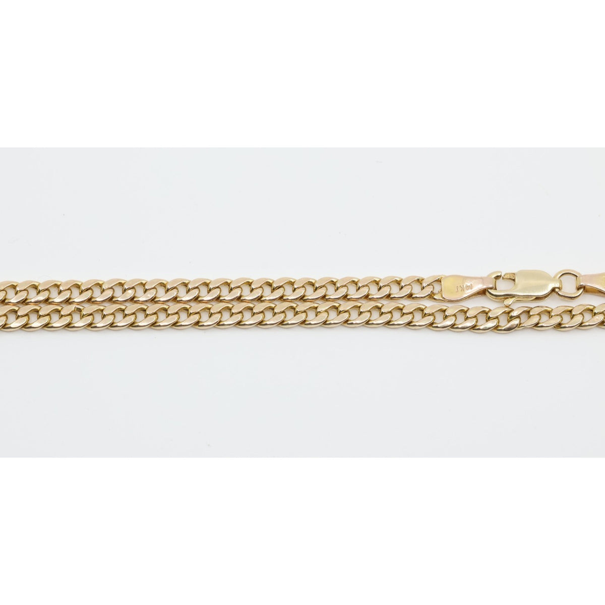 14K Yellow Gold Cuban Link Chain Necklace