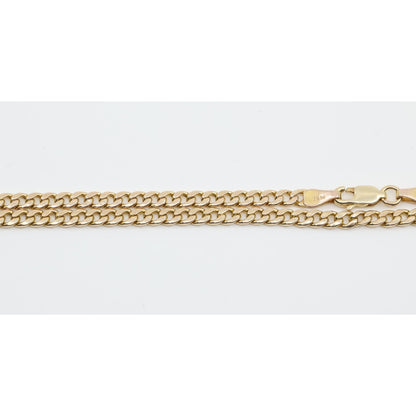 14K Yellow Gold Cuban Link Chain Necklace