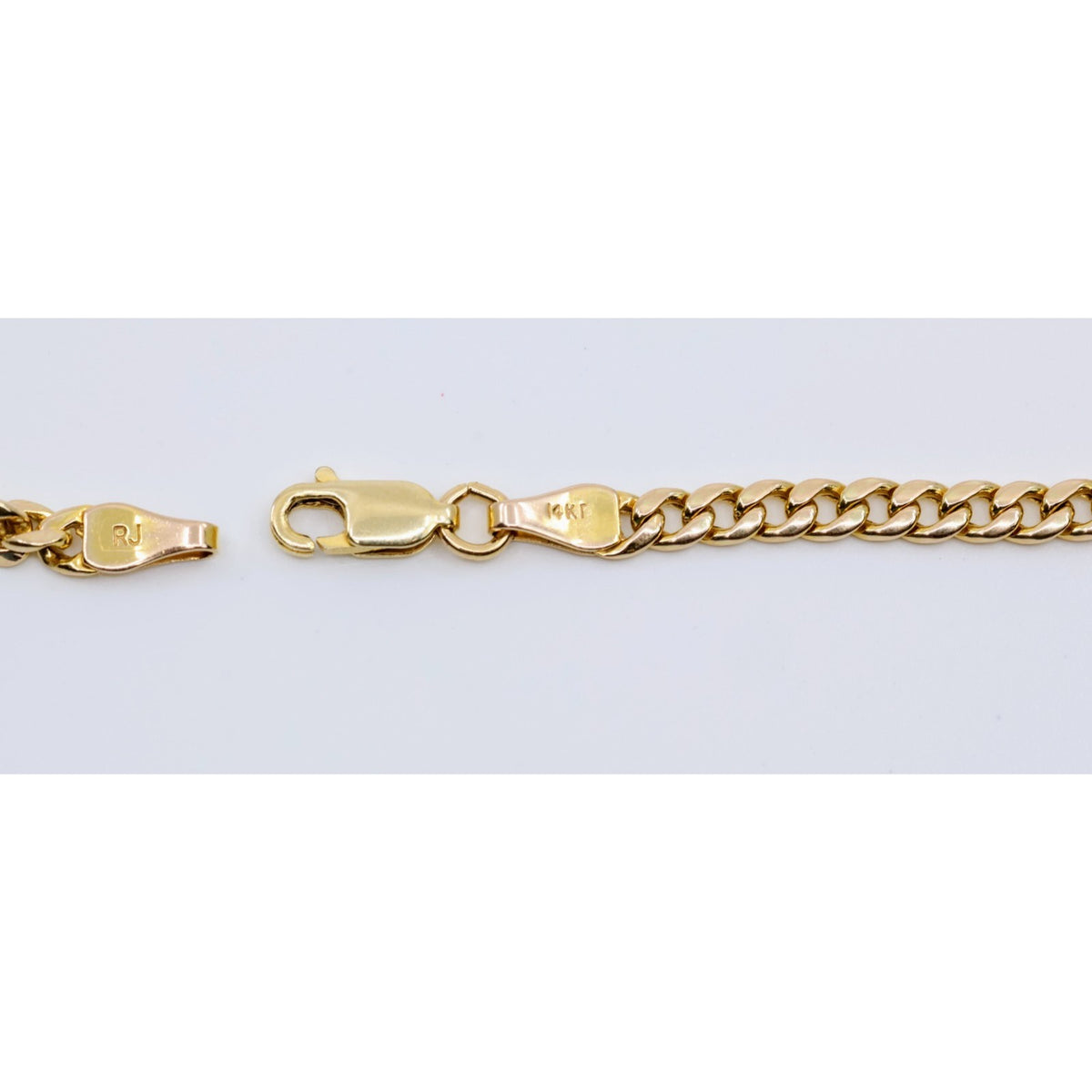 14K Yellow Gold Cuban Link Chain Necklace