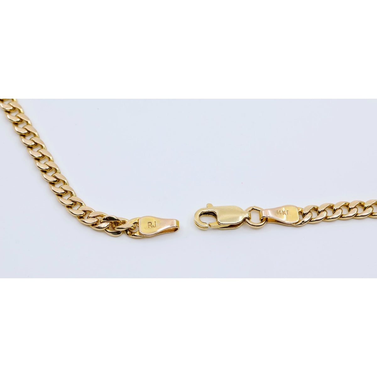 14K Yellow Gold Cuban Link Chain Necklace