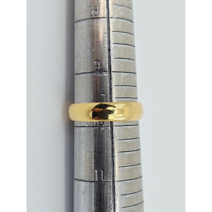 23K Yellow Gold Polished Wedding Band Ring