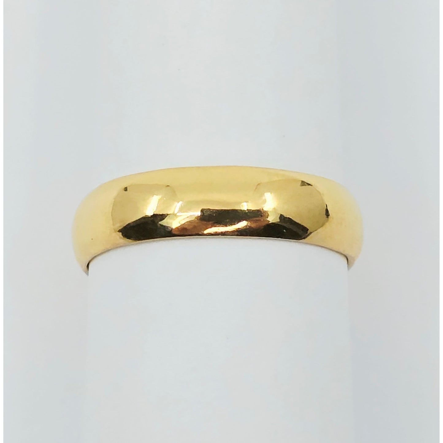 23K Yellow Gold Polished Wedding Band Ring