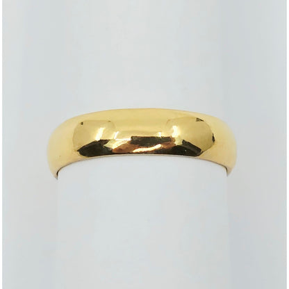 23K Yellow Gold Polished Wedding Band Ring