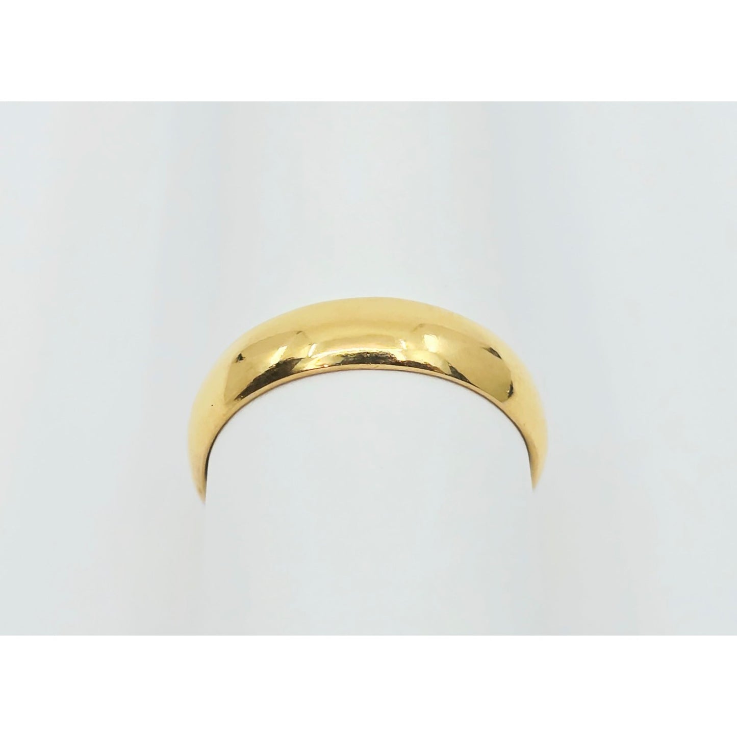 23K Yellow Gold Polished Wedding Band Ring