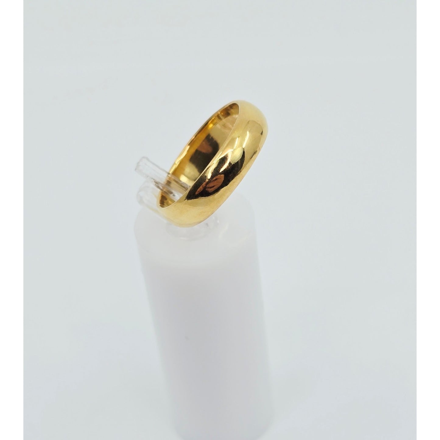 23K Yellow Gold Polished Wedding Band Ring