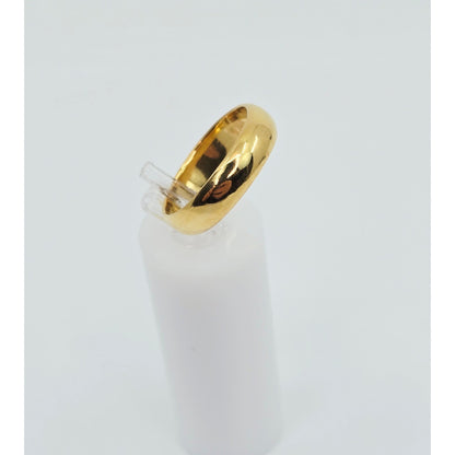 23K Yellow Gold Polished Wedding Band Ring