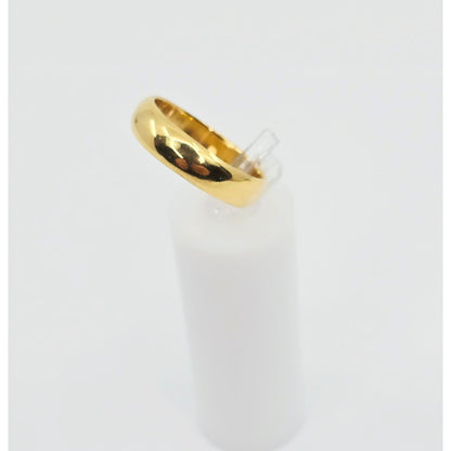 23K Yellow Gold Polished Wedding Band Ring