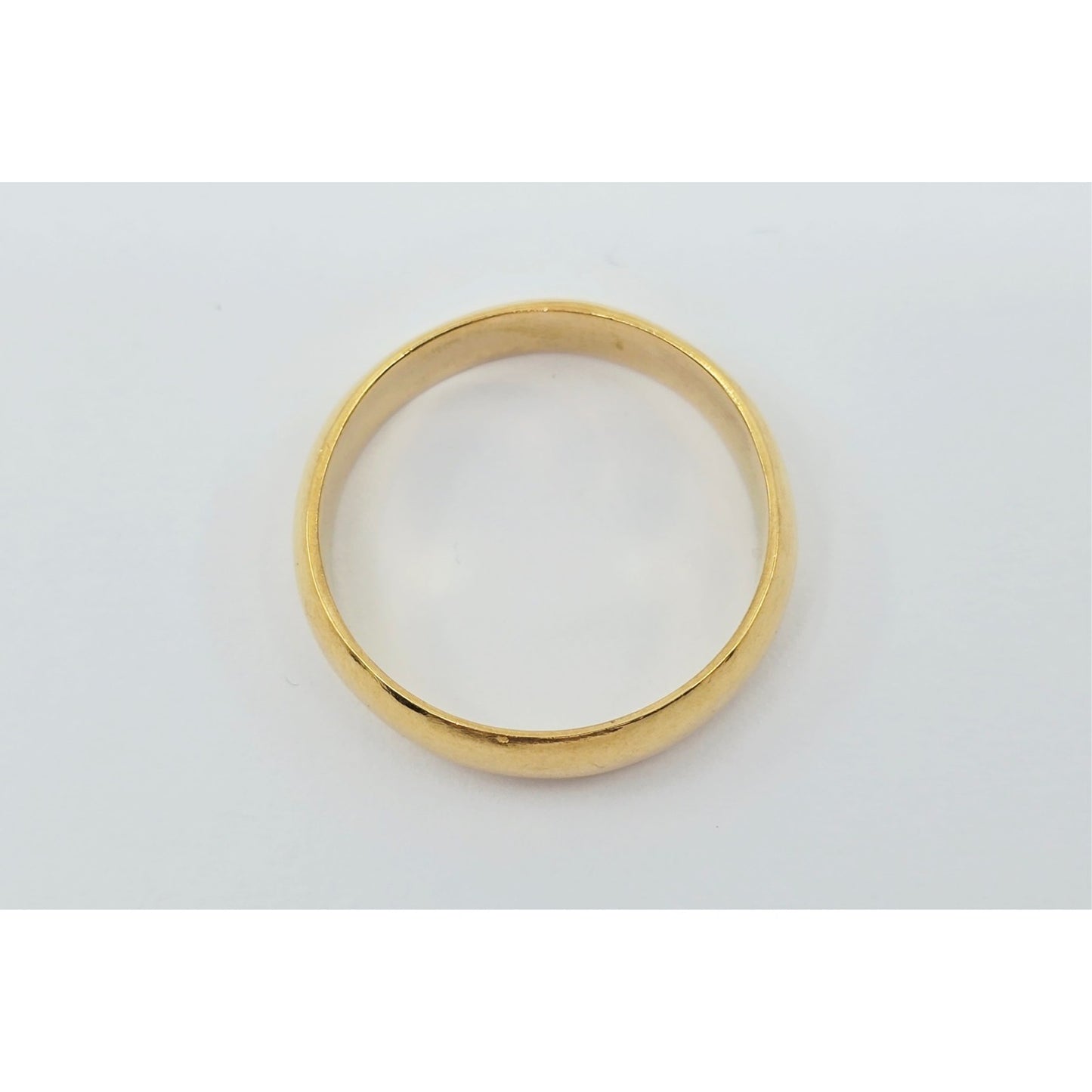 23K Yellow Gold Polished Wedding Band Ring