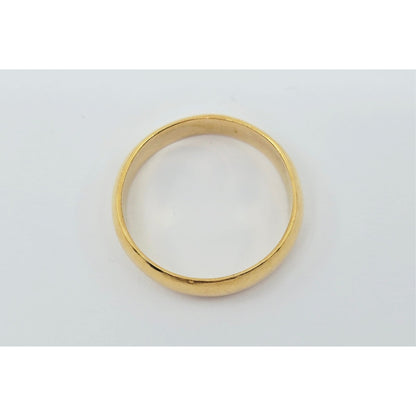 23K Yellow Gold Polished Wedding Band Ring