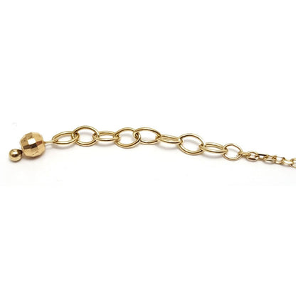 14K Solid Multi Tone Gold Adjustable Slave Link Bracelet