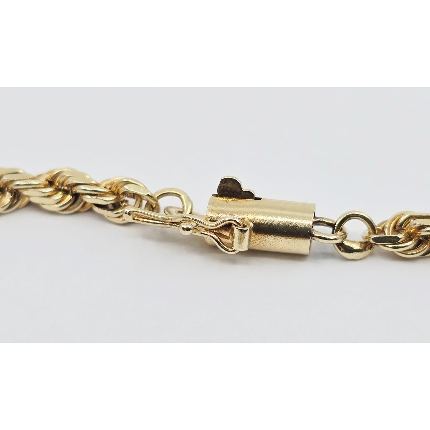 14K Yellow Gold Rope Chain Necklace