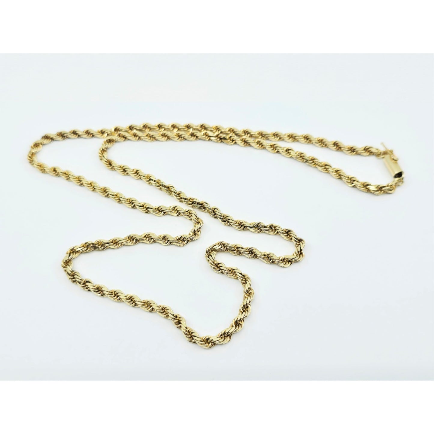 14K Yellow Gold Rope Chain Necklace
