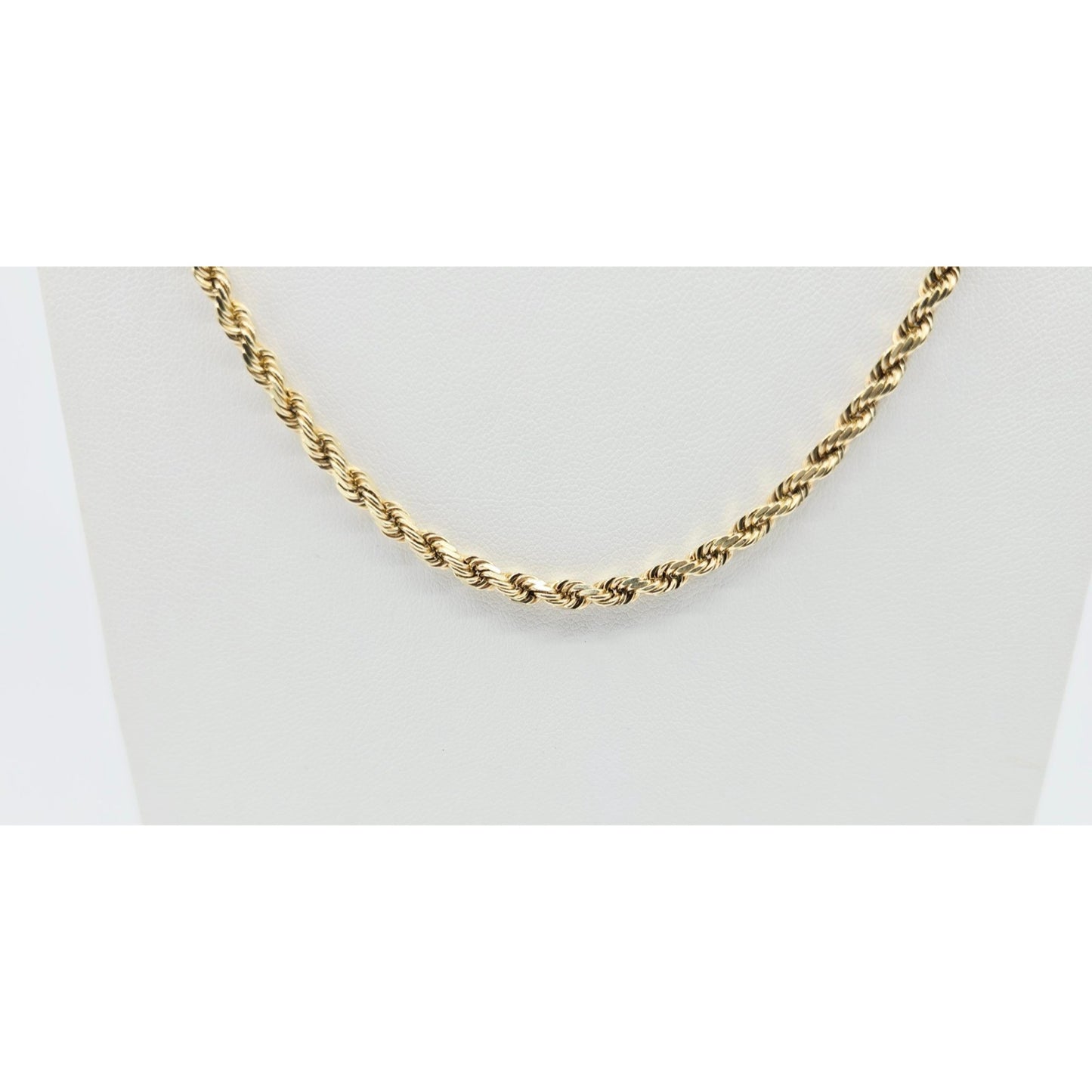 14K Yellow Gold Rope Chain Necklace