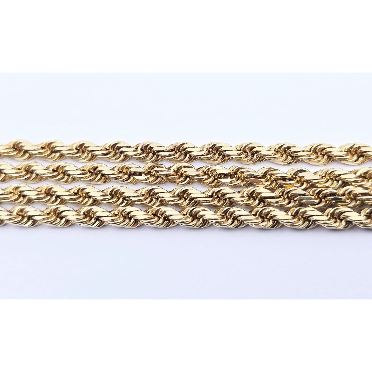 14K Yellow Gold Rope Chain Necklace