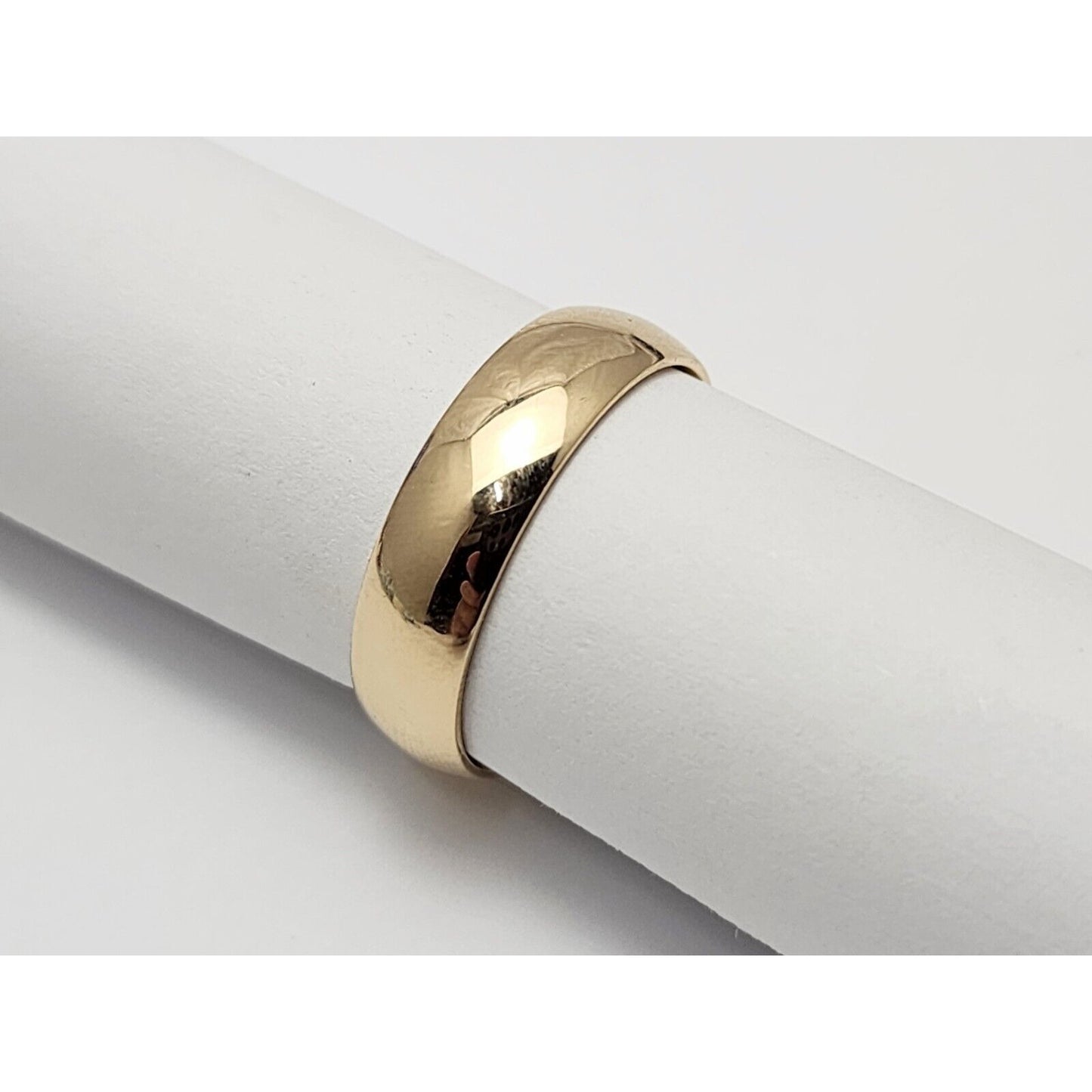 14K Yellow Gold Polished Wedding Band Ring