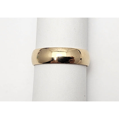 14K Yellow Gold Polished Wedding Band Ring