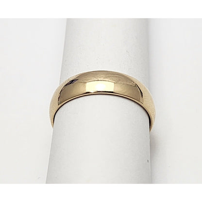 14K Yellow Gold Polished Wedding Band Ring