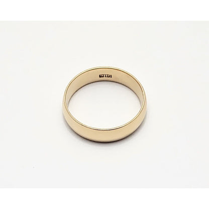 14K Yellow Gold Polished Wedding Band Ring