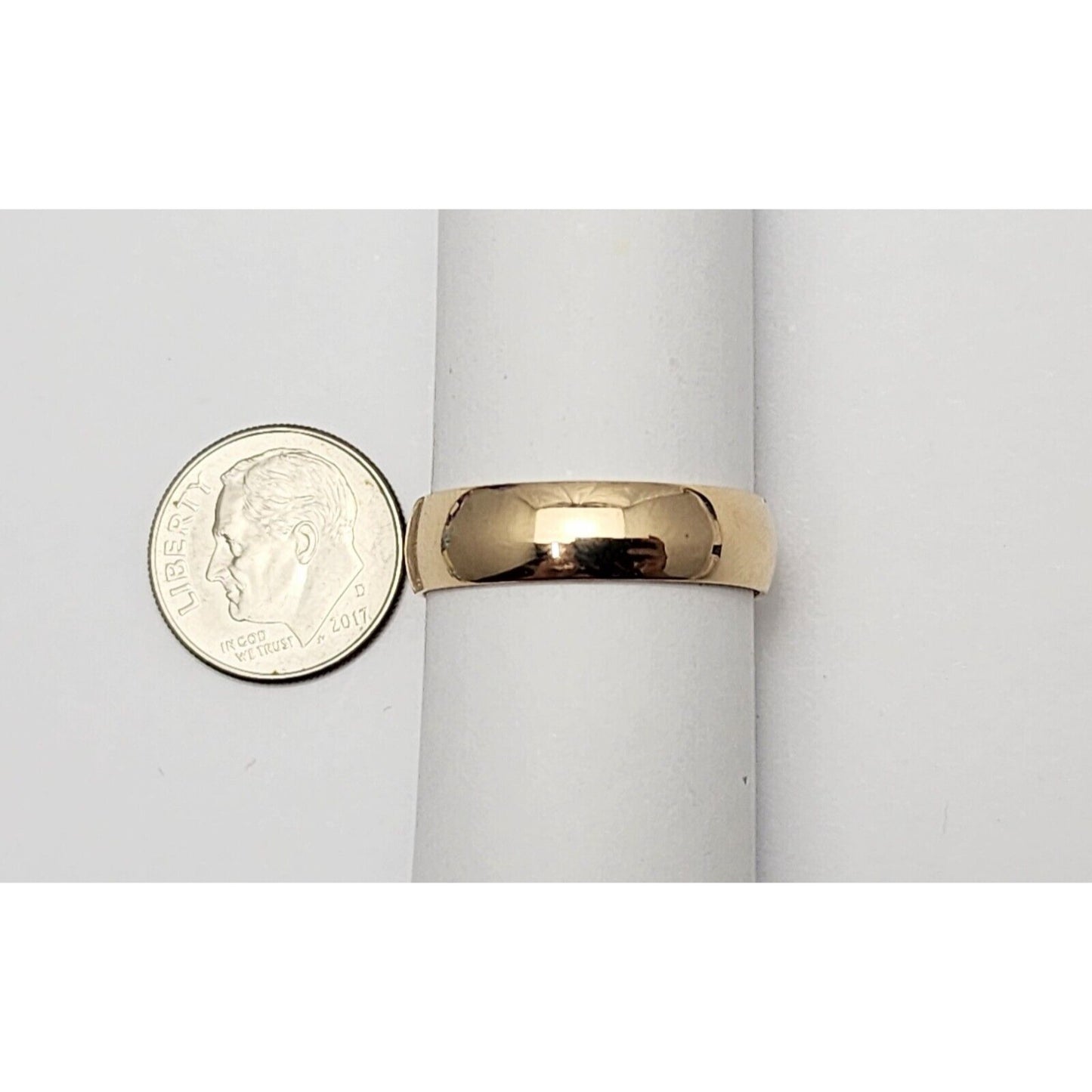 14K Yellow Gold Polished Wedding Band Ring