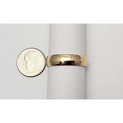 14K Yellow Gold Polished Wedding Band Ring