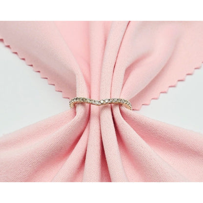 14K Yellow Gold V Shaped Diamond Ring