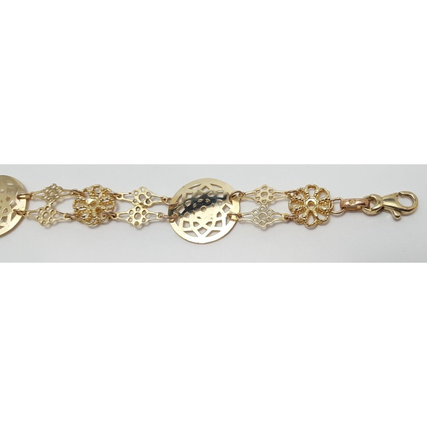 14K Yellow Gold Middle Eastern Style Link Bracelet